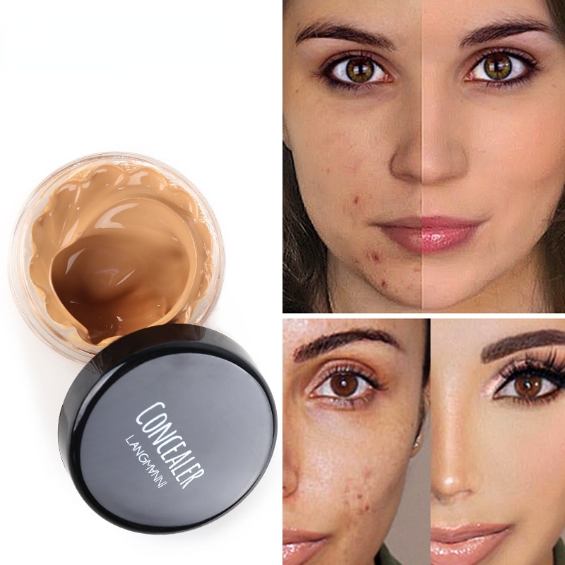 Facial Concealer Blemish Full Coverage Dark Circle Repair Cream Waterproof Oil Control Perfect Concealer Liquid Foundation