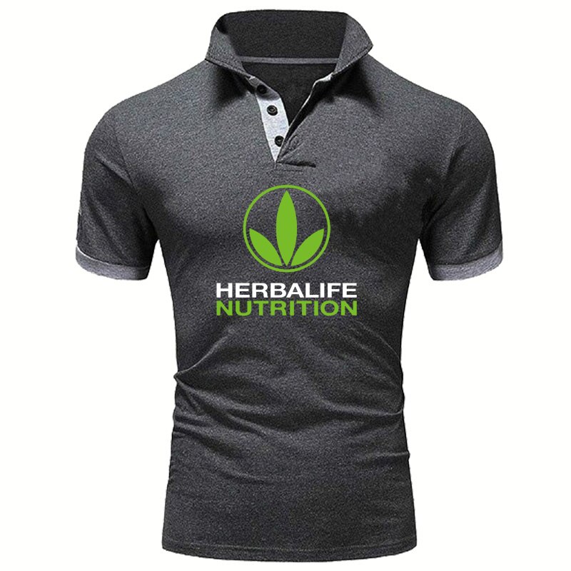 Summer Men's Polo shirt HERBALIFE NUTRITION Printing Casual High Quality Cotton Short Sleeves Man Harajuku Classic Tops